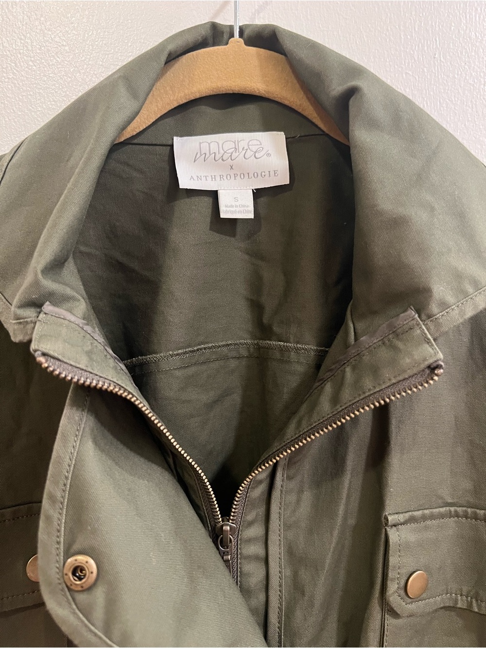 Anthropologie Women's Olive Green Utility Jacket - Picture 3 of 6